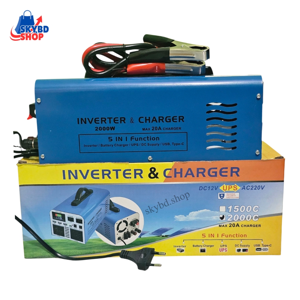 2000 watt 5 in 1 inverter & cherger !! solar hybride ips