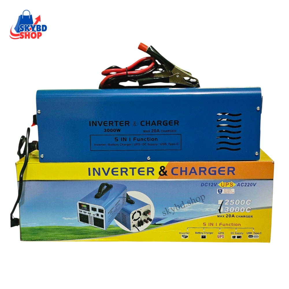 3000 watt 5 in 1 inverter & cherger !! solar hybride ips