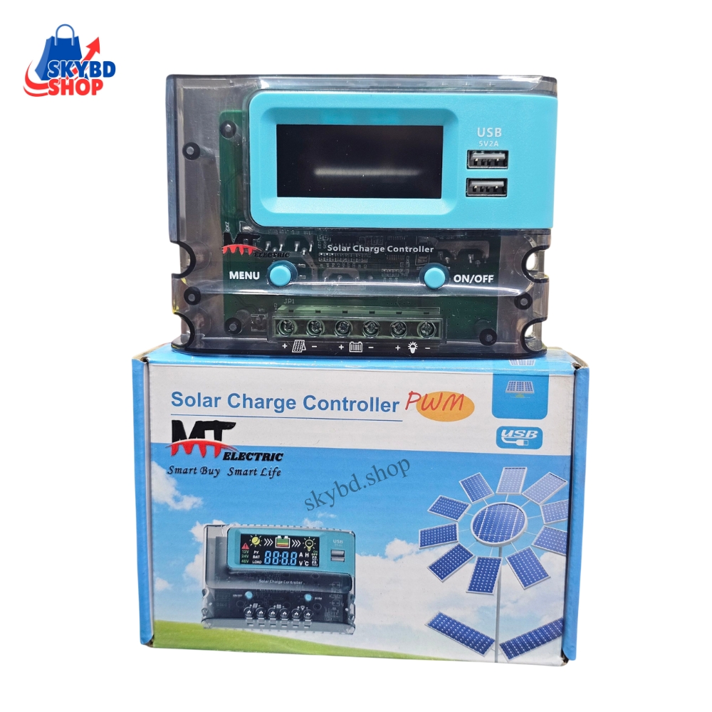 20Ah PWM Solar Charge Controller 12V 24V Support