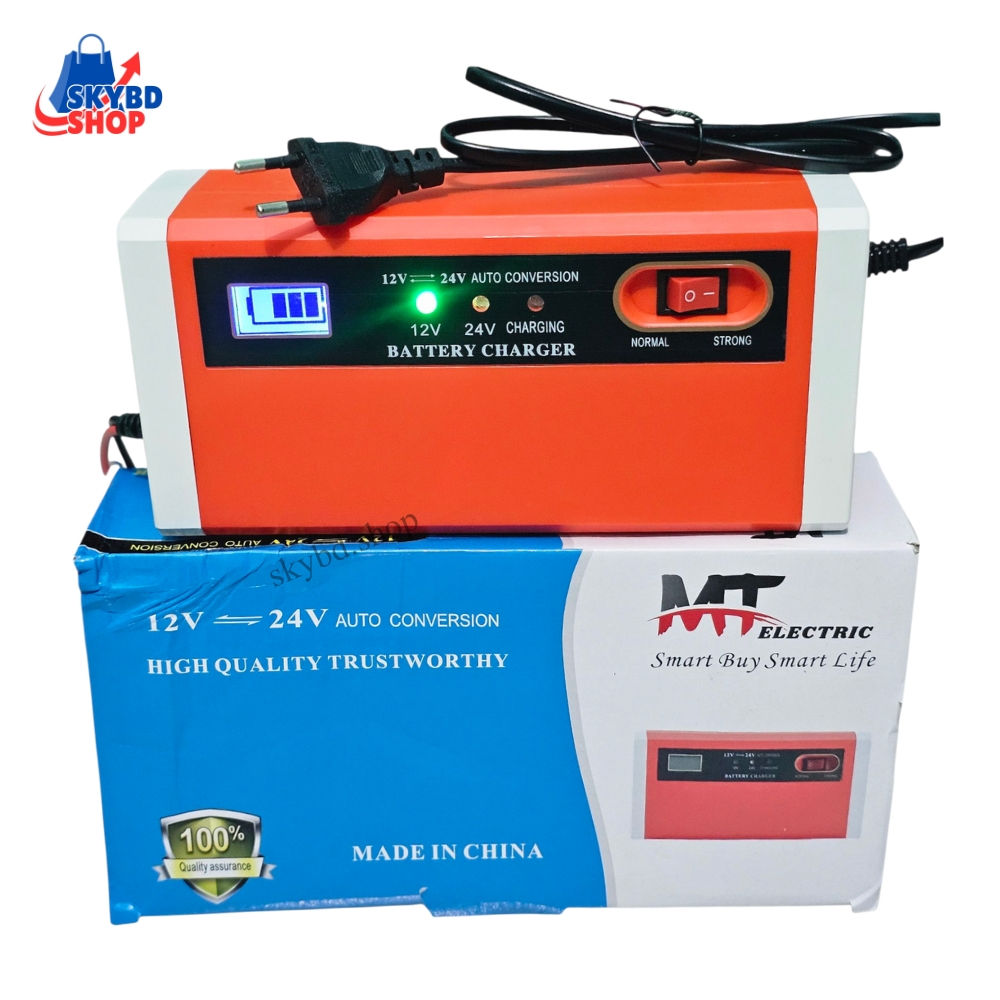12V 24V Digital Charger Red